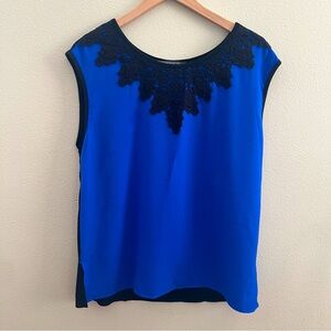 Brixon Ivy Sleeveless Too, Blue/Black, Size XL, NWT